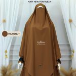 French Khimar: Nadin (Hazelnut - Matt New Fortaleza)